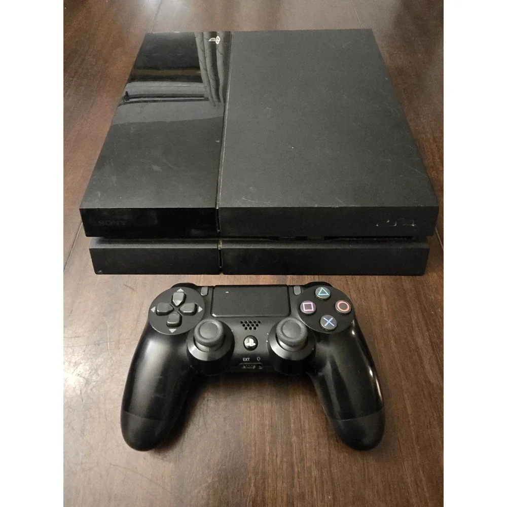Sony PlayStation 4 500GB Console With One Controller 1 Game‎ And Wires TESTED